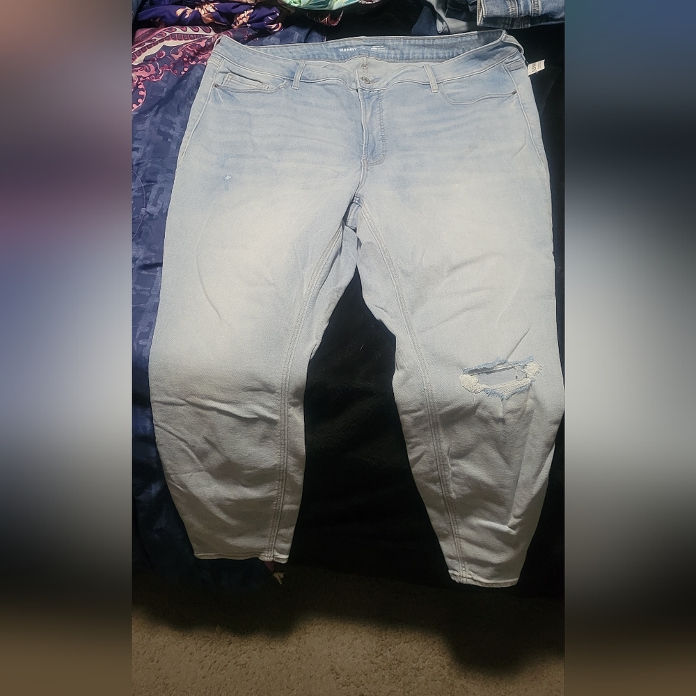 Old Navy Rockstsr Faded Blue Skinny Jeans